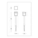 Philips 8720169362109 LED solární venkovní zapichovací svítidlo Blaise  integrovaný LED zdroj