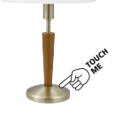 Eglo 87256 stolní svítidlo Solo 1 1x60W | E14 - bronz, dřevo