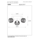 Lucide 77978/13/30 stropní bodové svítidlo Maren 3x40W | E14 - černá, nastavitelné, stmívatelné