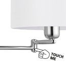 Eglo 88563 nástěnné svítidlo Halva 1x60W | E27 - chrom, bílá