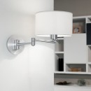Eglo 88563 nástěnné svítidlo Halva 1x60W | E27 - chrom, bílá