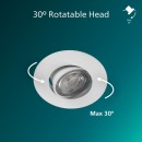 Philips 8721103038012 LED zápustné svítidlo Cilantro set 3ks  | 5W integrovaný LED zdroj | 500lm | 2700K | bílá