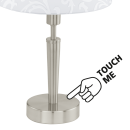 Eglo 91238 stolní svítidlo Solo 1x60W | E14 - matný nikl