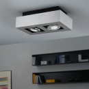 Eglo 91353 stropní svítidlo Loke 1 2x5W | GU10 - šedá, černá