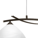 Eglo 91433 závěsné stropní svítidlo Vinovo 2x60W | E27 - hnědá, bílá