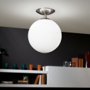 Eglo 91589 přisazené stropní svítidlo Rondo 1x60W | E27 - matný nikl, bílá