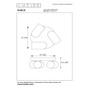 Lucide L139581330 bodové stropní svítidlo PUNCH  GU10