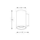 Zuma Line 92695-N bodové nástěnné svítidlo SANDY WL | 50W GU10