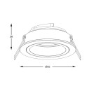 Zuma Line 92702-N zápustné svítidlo CHUCK | 50W GU10