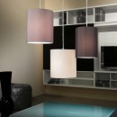 Eglo 92755 závěsné svítidlo 3x60W | E27 - matný nikl, krémová, hnědá