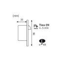 Paulmann 92925 LED nástěnné zápustné svítidlo s pohybovým senzorem Wall 1x1,7W | 1000lm | 2700K