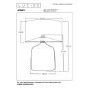 Lucide L105538173 stolní lampička ARRAH  E27