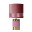 Lucide 10500/81/66 stolní lampička Extravaganza Frizzle 1x40W | E14 - růžová, kov, vypínač na kabelu