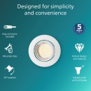 Philips 8720169392601 zápustný rámeček Peridot  GU10 | bílá