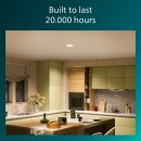 Philips 8721103037954 LED zápustné svítidlo Cilantro  | 5W integrovaný LED zdroj | 550lm | 4000K | bílá