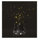 Emos DCPW05 LED dekorativní projektor - vesmír 2W | 3xAAA - teplá bílá, rotující světlo, černá