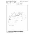 Lucide L099350230 bodové stropní svítidlo TRIGONO GU10