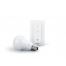 Philips Hue 8718696452523 LED žárovka + Dimmer Switch 1x9W | E27 | 800lm | 2700K - White