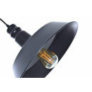 LEDKO 00348 závěsné stropní svítidlo 1x40W|E27 - černé