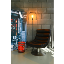 LEDKO 00365 stojací lampa 1x40W|E27 - černá