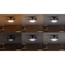 Philips 8721103096043 LED ventilátor s osvětlením Bliss  | 35W integrovaný LED zdroj | 4500lm | 2700-6500K | stmívač | dálkové ovládání | černá