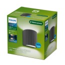 Philips 8721103104830 LED venkovní nástěnné svítidlo Zyra  | 4W integrovaný LED zdroj | 800lm | 2700K | antracit