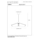Lucide L104135072 závěsné stropní svítidlo YUNKAI  E27