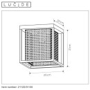 Lucide 21122/01/30 přisazené stropní svítidlo Sansa 1x40W | E27