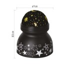Emos DCPW05 LED dekorativní projektor - vesmír 2W | 3xAAA - teplá bílá, rotující světlo, černá