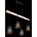 Globo 15451-4H závěsný lustr Ablona 4x60W | E27 -