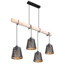 Globo 15451-4H závěsný lustr Ablona 4x60W | E27 -