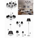 Ideal Lux 020600 závěsné stropní svítidlo Accademy 5x40W|E14 - černé