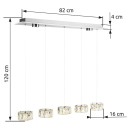 Globo 49350-52H LED závěsné stropní svítidlo Amur 1x48W | 3700lm 4000K