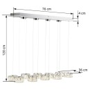 Globo 49350-92H LED závěsné stropní svítidlo Amur 1x96W | 6500lm | 4000K