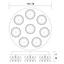 Globo 49350D5 LED přisazené stropní svítidlo Amur 1x64W | 4580lm | 4000K - stmívatelné