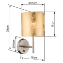 Globo 15187W nástěnné svítidlo Amy 1x40W | E14