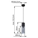 Globo 21000HB závěsné stropní svítidlo Annika 1x25W | E27 - černá, kouřová
