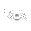 Zuma Line ARGU10-038-N zápustné svítidlo CHUCK | 50W GU10
