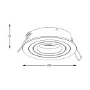 Zuma Line ARGU10-039-N zápustné svítidlo CHUCK | 50W GU10