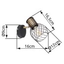 Globo 54013-1 nástěnné svítidlo Argusto 1x40W | E27 - černá