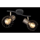 Globo 54013-2 přisazené stropní svítidlo Argusto 2x40W | E27 - černá