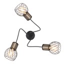 Globo 54013-3 přisazené stropní svítidlo Argusto 3x40W | E27 - černá
