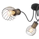 Globo 54013-3 přisazené stropní svítidlo Argusto 3x40W | E27 - černá