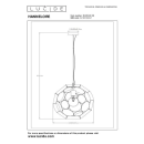 Lucide L104234030 závěsné stropní svítidlo HANNELORE  E27