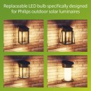 Philips 8720169361980 LED solární žárovka | 3W integrovaný LED zdroj | 500lm | 2700K