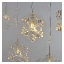 Emos DCGW06 LED zahradní dekorační vánoční řetěz - závěs sněhové vločky 5m 3,6W | 8LED | 2700K | IP44 - teplá bílá