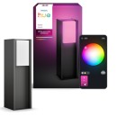 Philips Hue  8721103118455 LED venkovní sloupek Turaco  | 8W integrovaný LED zdroj | 1100lm | 2000-6500K | rgb - barevné | stmívač | antracit