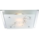 Globo 48092-2 stropní svítidlo Ballerina I 2x60W | E27 - chrom, satinované sklo