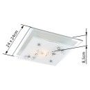 Globo 48092 stropní svítidlo Ballerina I 1x60W | E27 - chrom, satinované sklo