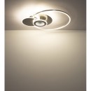 Globo 68278-24 LED přisazené stropní svítidlo BELTRAN  | 24W integrovaný LED zdroj | 1200lm | 2700-6000K | dálkové ovládání | stmívač | stříbrná
